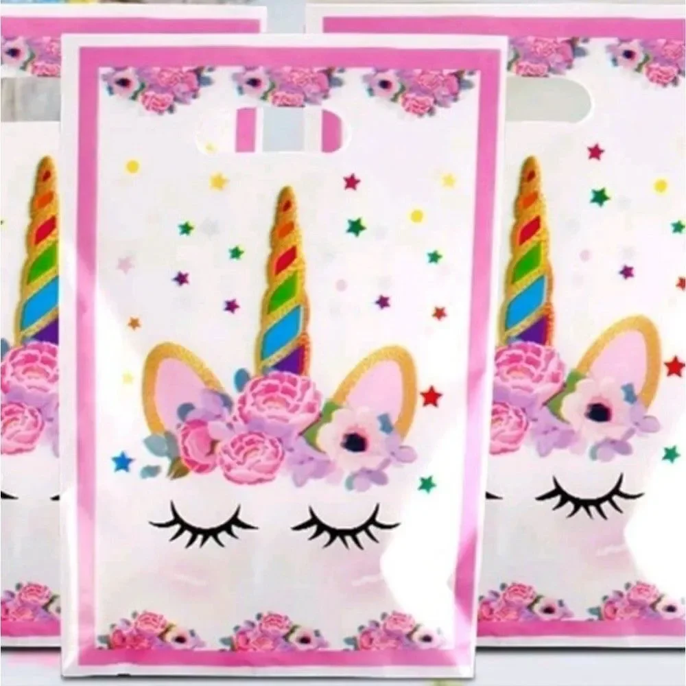 Unicorn Party Bags 10 pcs Party Bags Favours Loot Bag Treat for Girls Birthday